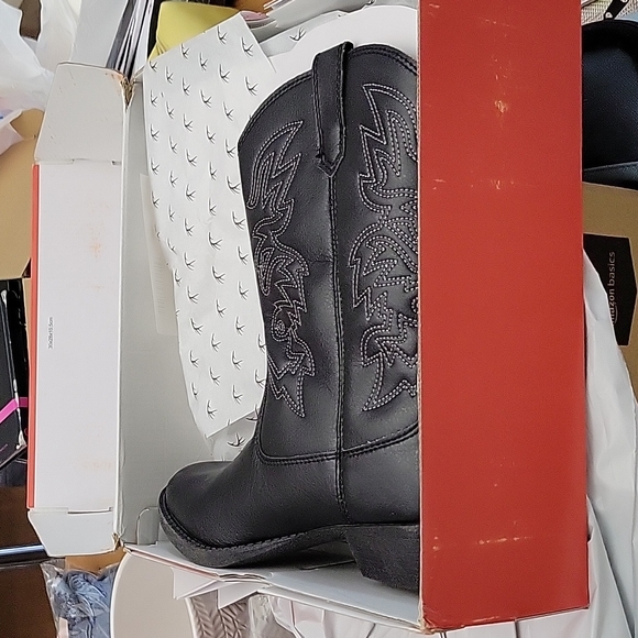 Deer Stag size 6 woman/youth 4 black ranch boots - Picture 2 of 5